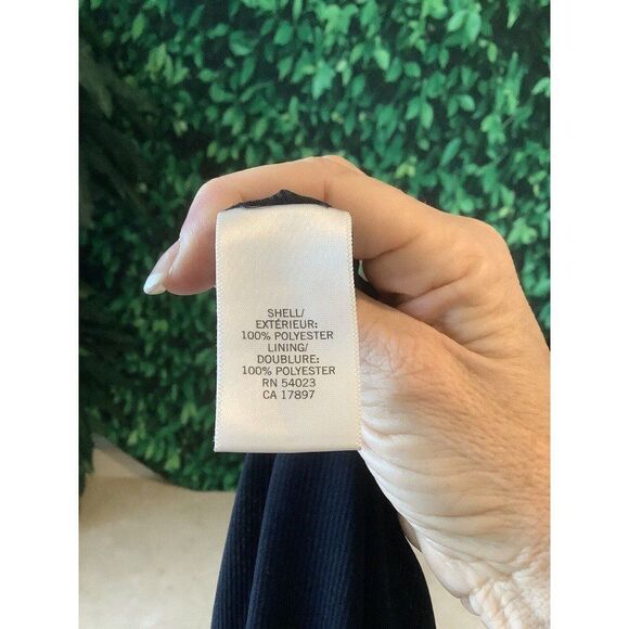 🌺 Banana Republic Navy Floral Lined Skirt Size 10 - Picture 9 of 9